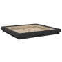 Bed frame with LED lights black engineered wood 200x200cm by vidaXL, Beds and slatted bases - Ref: Foro24-3281071, Price: 211...