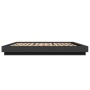 Bed frame with LED lights black engineered wood 200x200cm by vidaXL, Beds and slatted bases - Ref: Foro24-3281071, Price: 211...