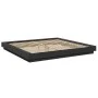 Bed frame with LED lights black engineered wood 200x200cm by vidaXL, Beds and slatted bases - Ref: Foro24-3281071, Price: 208...