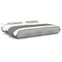 Bed frame with LED lights concrete gray wood 200x200 cm by vidaXL, Beds and slatted bases - Ref: Foro24-3281073, Price: 218,7...
