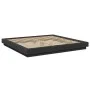 Bed frame with LED lights black engineered wood 180x200cm by vidaXL, Beds and slatted bases - Ref: Foro24-3281078, Price: 219...