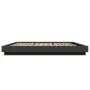 Bed frame with LED lights black engineered wood 180x200cm by vidaXL, Beds and slatted bases - Ref: Foro24-3281078, Price: 219...