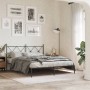 Estructura de cama con cabecero metal negro 150x200 cm de vidaXL, Camas y somieres - Ref: Foro24-376504, Precio: 116,87 €, De...