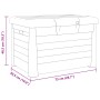 Anthracite gray polypropylene cushion trunk 73x50.5x46.5 cm by vidaXL, Outdoor storage boxes - Ref: Foro24-366600, Price: 80,...