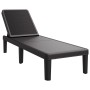 Black polypropylene lounger 159x57x83.5 cm by vidaXL, Loungers - Ref: Foro24-4008100, Price: 100,44 €, Discount: %