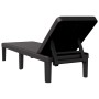 Black polypropylene lounger 159x57x83.5 cm by vidaXL, Loungers - Ref: Foro24-4008100, Price: 100,44 €, Discount: %