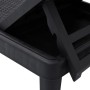 Black polypropylene lounger 159x57x83.5 cm by vidaXL, Loungers - Ref: Foro24-4008100, Price: 100,44 €, Discount: %