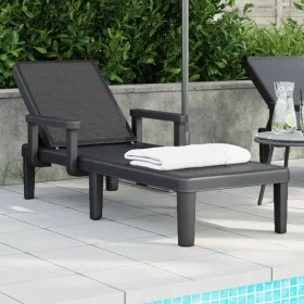 Schwarze Liege aus Polypropylen, 159 x 68 x 83,5 cm von vidaXL, Liegen - Ref: Foro24-4008102, Preis: 108,98 €, Rabatt: %