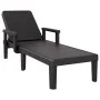 Black polypropylene lounger 159x68x83.5 cm by vidaXL, Loungers - Ref: Foro24-4008102, Price: 108,98 €, Discount: %