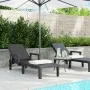 Black polypropylene lounger 159x68x83.5 cm by vidaXL, Loungers - Ref: Foro24-4008102, Price: 108,98 €, Discount: %
