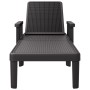 Black polypropylene lounger 159x68x83.5 cm by vidaXL, Loungers - Ref: Foro24-4008102, Price: 113,09 €, Discount: %