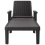 Black polypropylene lounger 159x68x83.5 cm by vidaXL, Loungers - Ref: Foro24-4008102, Price: 108,98 €, Discount: %
