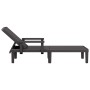 Black polypropylene lounger 159x68x83.5 cm by vidaXL, Loungers - Ref: Foro24-4008102, Price: 113,09 €, Discount: %