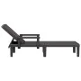 Black polypropylene lounger 159x68x83.5 cm by vidaXL, Loungers - Ref: Foro24-4008102, Price: 108,98 €, Discount: %