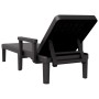 Black polypropylene lounger 159x68x83.5 cm by vidaXL, Loungers - Ref: Foro24-4008102, Price: 113,09 €, Discount: %