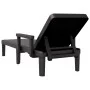 Black polypropylene lounger 159x68x83.5 cm by vidaXL, Loungers - Ref: Foro24-4008102, Price: 108,98 €, Discount: %