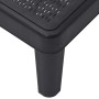 Black polypropylene lounger 159x68x83.5 cm by vidaXL, Loungers - Ref: Foro24-4008102, Price: 113,09 €, Discount: %