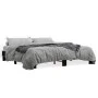 Engineered wood and black metal bed frame 200x200cm by vidaXL, Beds and slatted bases - Ref: Foro24-3280217, Price: 133,78 €,...