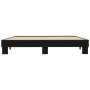 Estructura de cama madera de ingeniería y metal negro 180x200cm de vidaXL, Camas y somieres - Ref: Foro24-3280222, Precio: 13...