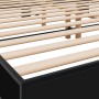 Estructura de cama madera de ingeniería y metal negro 180x200cm de vidaXL, Camas y somieres - Ref: Foro24-3280222, Precio: 13...