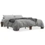Estructura cama madera ingeniería metal marrón roble 150x200 cm de vidaXL, Camas y somieres - Ref: Foro24-3280236, Precio: 12...