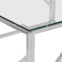 Mesa de centro plateada acero inoxidable y vidrio templado de vidaXL, Mesas de centro - Ref: Foro24-349953, Precio: 160,36 €,...