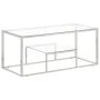 Mesa de centro plateada acero inoxidable y vidrio templado de vidaXL, Mesas de centro - Ref: Foro24-350017, Precio: 84,88 €, ...