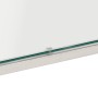 Silberner Couchtisch aus Edelstahl und gehärtetem Glas von vidaXL, Couchtisch - Ref: Foro24-350017, Preis: 104,45 €, Rabatt: %