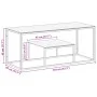 Mesa de centro plateada acero inoxidable y vidrio templado de vidaXL, Mesas de centro - Ref: Foro24-350017, Precio: 84,88 €, ...