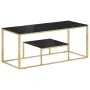 Goldener Couchtisch aus Edelstahl und gehärtetem Glas von vidaXL, Couchtisch - Ref: Foro24-350020, Preis: 157,15 €, Rabatt: %