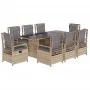 9-piece garden dining set with beige synthetic rattan cushions by vidaXL, Garden sets - Ref: Foro24-3262933, Price: 997,22 €,...
