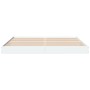 White engineered wood bed frame 200x200 cm by vidaXL, Beds and slatted bases - Ref: Foro24-841993, Price: 95,74 €, Discount: %