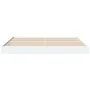 White engineered wood bed frame 200x200 cm by vidaXL, Beds and slatted bases - Ref: Foro24-841993, Price: 93,94 €, Discount: %