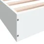 White engineered wood bed frame 200x200 cm by vidaXL, Beds and slatted bases - Ref: Foro24-841993, Price: 93,94 €, Discount: %