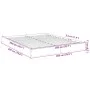 White engineered wood bed frame 200x200 cm by vidaXL, Beds and slatted bases - Ref: Foro24-841993, Price: 93,94 €, Discount: %