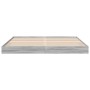 Sonoma-grauer Holzwerkstoff-Bettrahmen 200 x 200 cm von vidaXL, Betten und Lattenroste - Ref: Foro24-841998, Preis: 94,59 €, ...