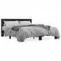 Estructura de cama madera de ingeniería y metal negro 150x200cm de vidaXL, Camas y somieres - Ref: Foro24-3280187, Precio: 14...