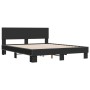 Bettgestell aus Holzwerkstoff und schwarzem Metall, 150 x 200 cm von vidaXL, Betten und Lattenroste - Ref: Foro24-3280187, Pr...