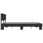 Bettgestell aus Holzwerkstoff und schwarzem Metall, 150 x 200 cm von vidaXL, Betten und Lattenroste - Ref: Foro24-3280187, Pr...