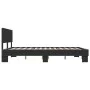 Estructura de cama madera de ingeniería y metal negro 150x200cm de vidaXL, Camas y somieres - Ref: Foro24-3280187, Precio: 14...
