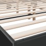 Bettgestell aus Holzwerkstoff und schwarzem Metall, 150 x 200 cm von vidaXL, Betten und Lattenroste - Ref: Foro24-3280187, Pr...