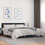 Bettgestell aus Holzwerkstoff und schwarzem Metall, 200 x 200 cm von vidaXL, Betten und Lattenroste - Ref: Foro24-3280172, Pr...