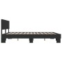 Bettgestell aus Holzwerkstoff und schwarzem Metall, 200 x 200 cm von vidaXL, Betten und Lattenroste - Ref: Foro24-3280172, Pr...