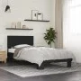 Engineered wood and black metal bed frame 90x200 cm by vidaXL, Beds and slatted bases - Ref: Foro24-845807, Price: 75,82 €, D...