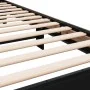 Estructura de cama madera de ingeniería y metal negro 90x200 cm de vidaXL, Camas y somieres - Ref: Foro24-845807, Precio: 75,...