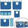 Bunk bed with curtains solid blue pine wood 90x190 cm by vidaXL, Beds and slatted bases - Ref: Foro24-3283944, Price: 212,77 ...