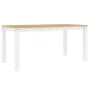 Panama dining table solid white pine wood 160x80x75 cm by vidaXL, Kitchen and dining tables - Ref: Foro24-4005707, Price: 177...
