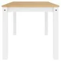 Panama dining table solid white pine wood 160x80x75 cm by vidaXL, Kitchen and dining tables - Ref: Foro24-4005707, Price: 177...