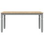 Corona Esstisch aus massivem grauem Kiefernholz 160x80x75 cm von vidaXL, Küchen- und Esstische - Ref: Foro24-4005718, Preis: ...