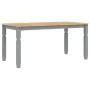 Corona Esstisch aus massivem grauem Kiefernholz 160x80x75 cm von vidaXL, Küchen- und Esstische - Ref: Foro24-4005718, Preis: ...
